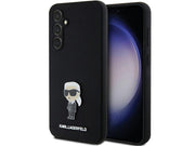 Karl Lagerfeld Silicone Ikonik Metal Pin case for Samsung Galaxy S23 FE - black