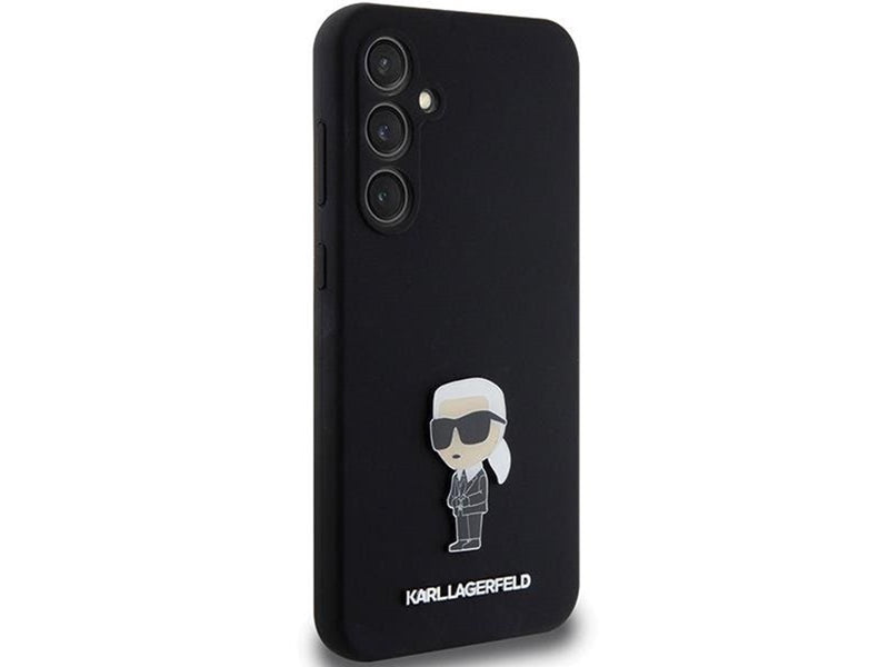 Karl Lagerfeld Silicone Ikonik Metal Pin case for Samsung Galaxy S23 FE - black