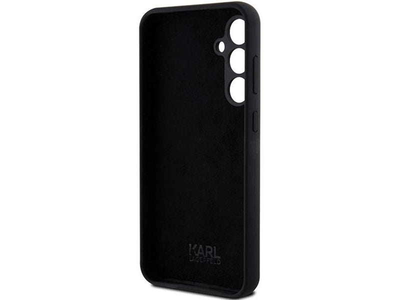 Karl Lagerfeld Silicone Ikonik Metal Pin case for Samsung Galaxy S23 FE - black