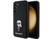 Karl Lagerfeld Silicone Ikonik Metal Pin case for Samsung Galaxy S24+ - black