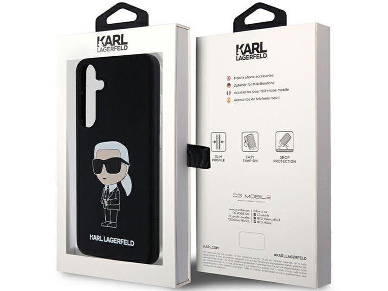 Karl Lagerfeld Silicone Ikonik case for Samsung Galaxy S24+ - black