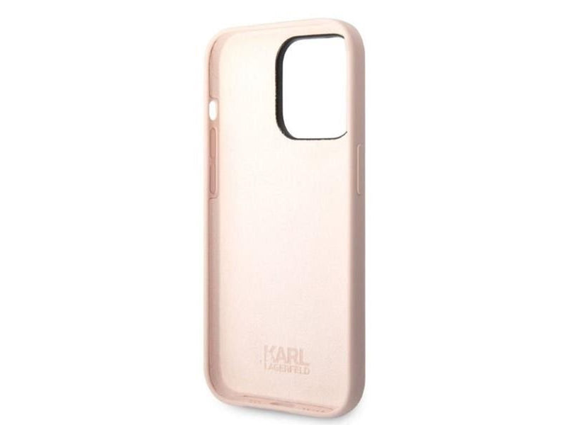 Karl Lagerfeld Silicone Ikonik case for iPhone 14 Pro Max - pink