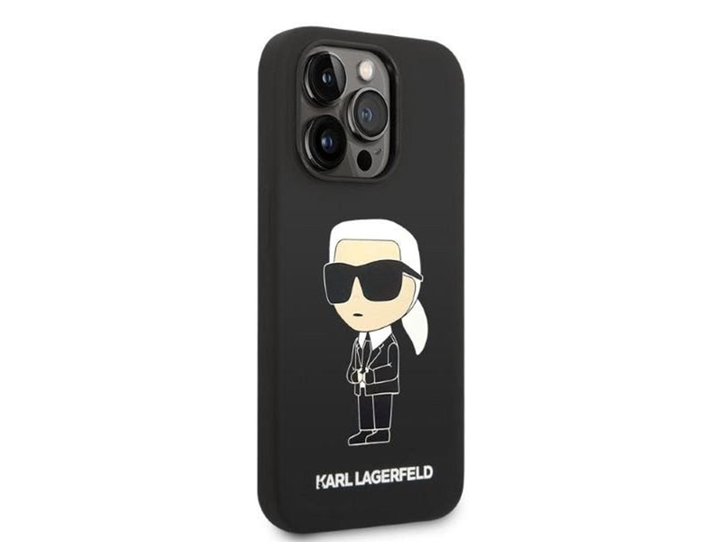 Karl Lagerfeld Silicone Ikonik case for iPhone 14 Pro - black