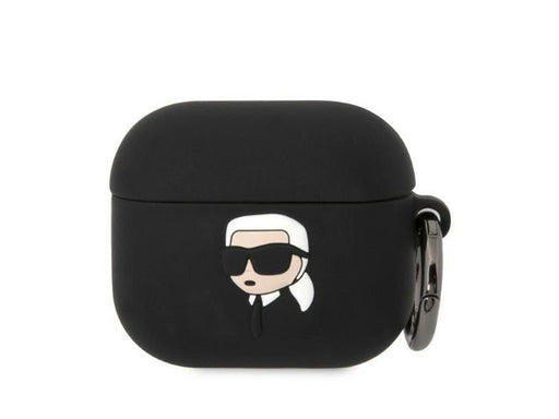 Karl Lagerfeld Silicone Karl Head 3D Case for AirPods 3 - Black