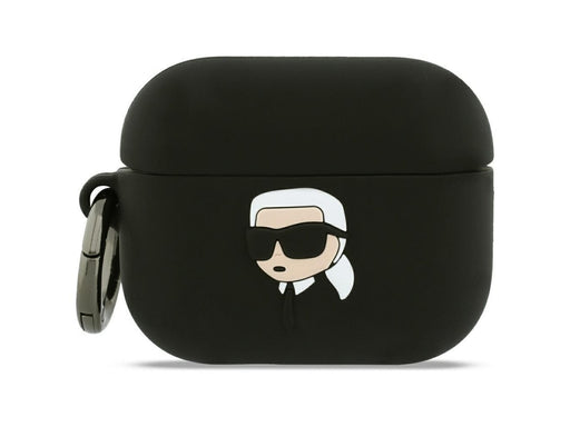 Karl Lagerfeld Silicone Karl Head 3D Case for AirPods Pro 3 - Black