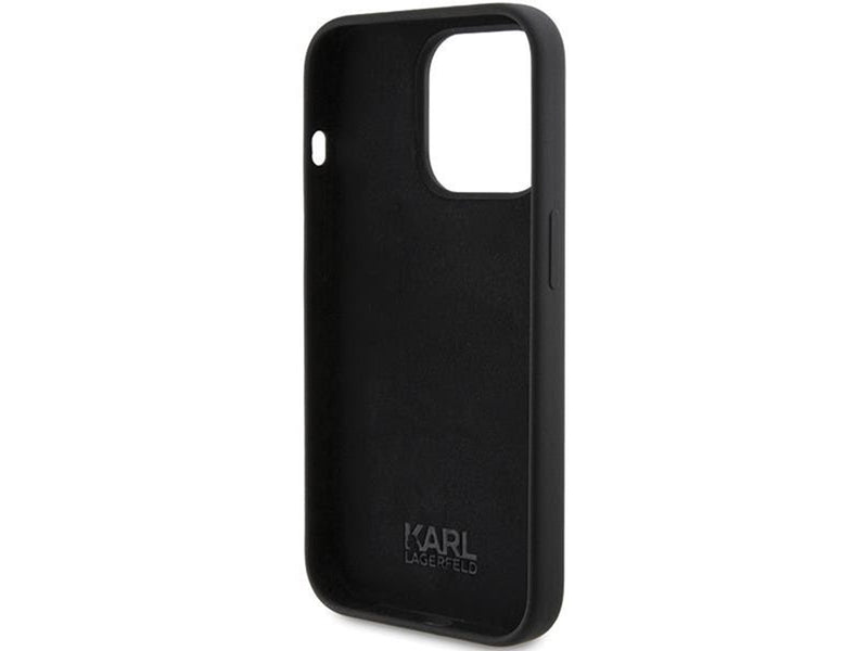Karl Lagerfeld Silicone Karl Script case for iPhone 15 Pro - black