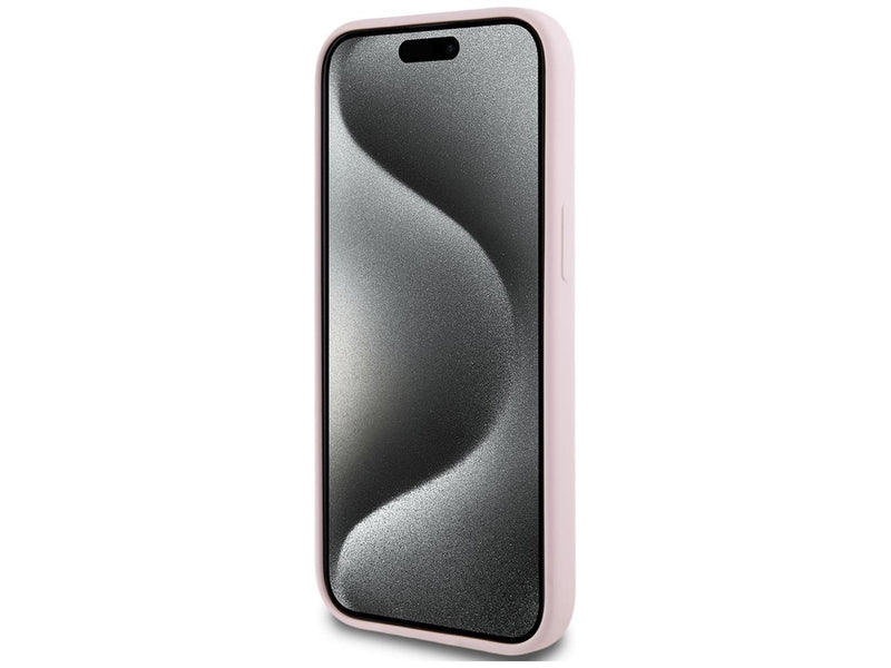 Karl Lagerfeld Silicone Karl&Choupette MagSafe iPhone 15 Plus Case - Pink
