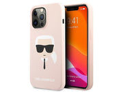 Karl Lagerfeld Silicone Karl`s Head Case for iPhone 13 Pro / 13 6.1" - Light Pink