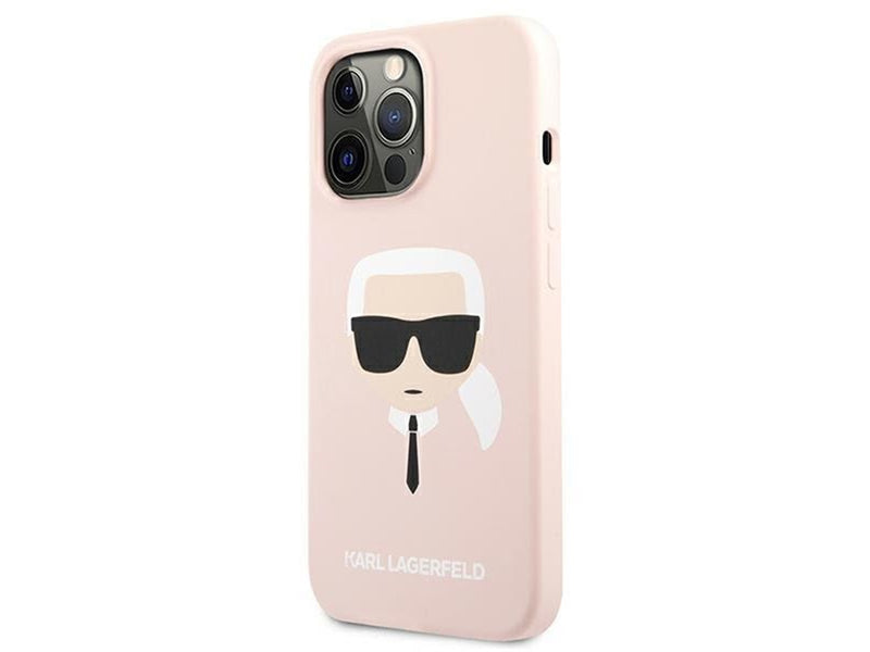 Karl Lagerfeld Silicone Karl`s Head Case for iPhone 13 Pro / 13 6.1" - Light Pink