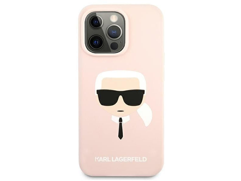 Karl Lagerfeld Silicone Karl`s Head Case for iPhone 13 Pro / 13 6.1" - Light Pink