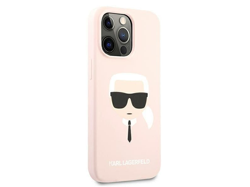 Karl Lagerfeld Silicone Karl`s Head Case for iPhone 13 Pro / 13 6.1" - Light Pink