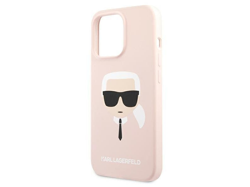 Karl Lagerfeld Silicone Karl`s Head Case for iPhone 13 Pro / 13 6.1" - Light Pink
