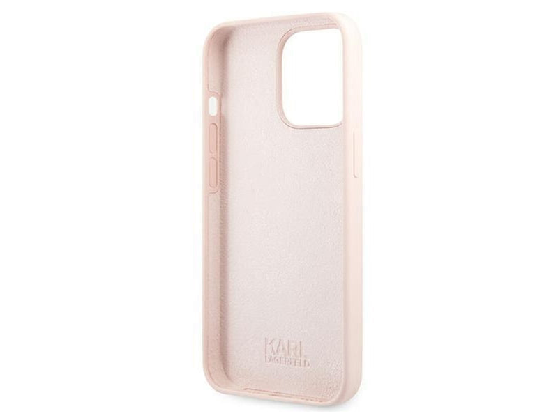 Karl Lagerfeld Silicone Karl`s Head Case for iPhone 13 Pro / 13 6.1" - Light Pink