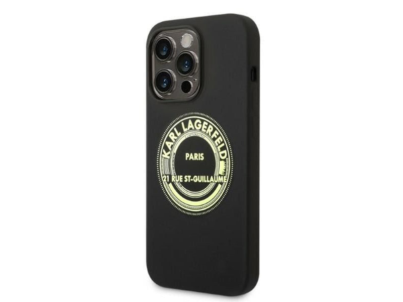 Karl Lagerfeld Silicone RSG case for iPhone 14 Pro - black