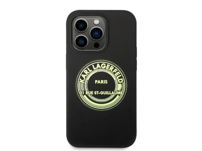 Karl Lagerfeld Silicone RSG case for iPhone 14 Pro - black