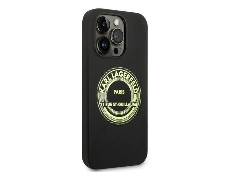 Karl Lagerfeld Silicone RSG case for iPhone 14 Pro - black