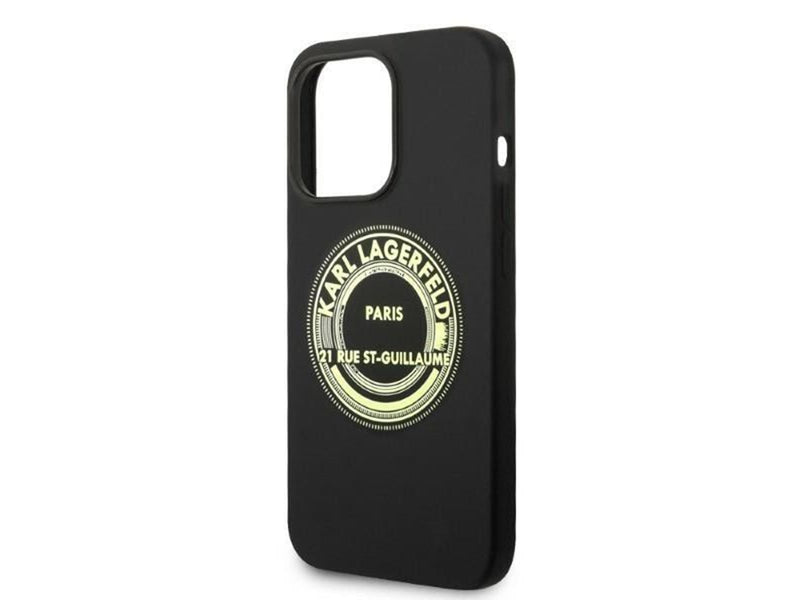Karl Lagerfeld Silicone RSG case for iPhone 14 Pro - black