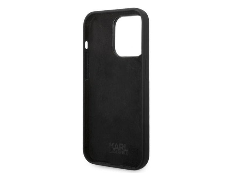 Karl Lagerfeld Silicone RSG case for iPhone 14 Pro - black