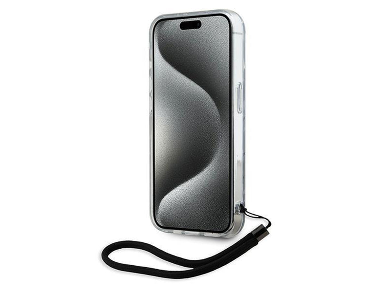 Karl Lagerfeld Zebra With Cord iPhone 15 Pro Max Case - Purple