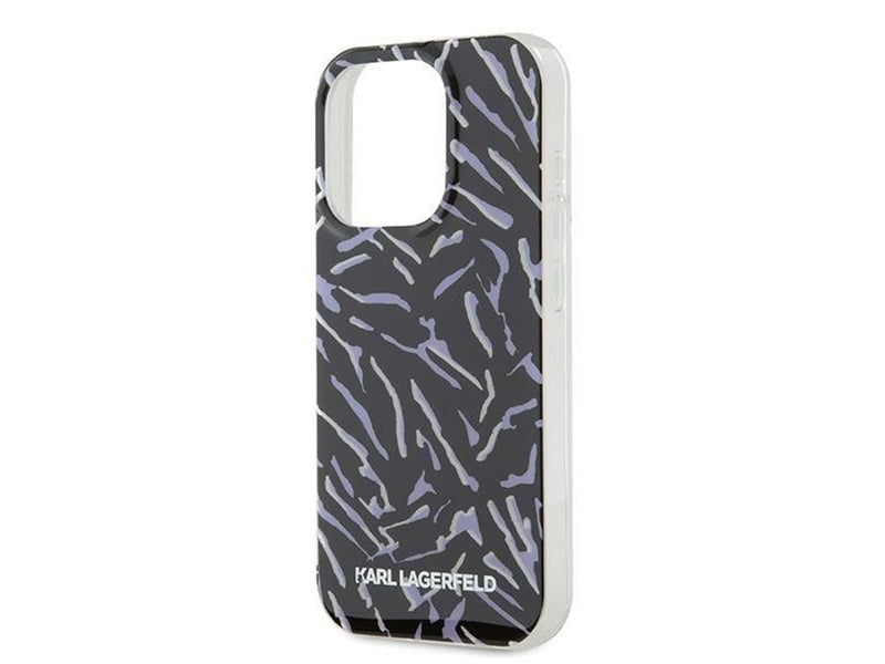Karl Lagerfeld Zebra With Cord iPhone 15 Pro Max Case - Purple