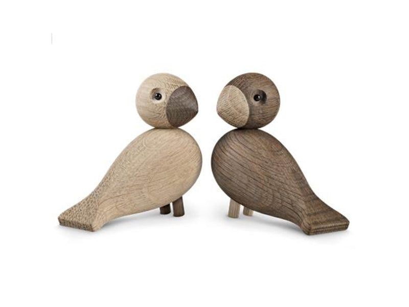 Kay Bojesen Lovebirds oak/smoked oak 1 Pair