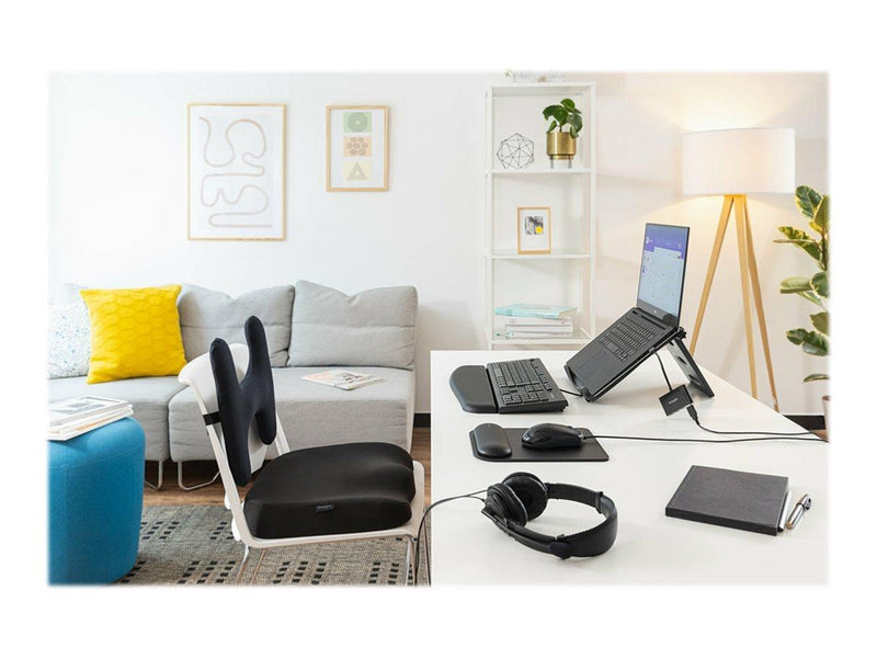 Kensington Ergonomische Sitzkissen aus Formschaum, schwarz