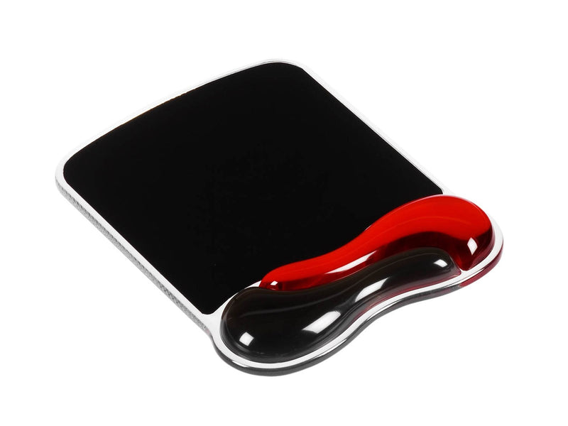 Kensington  Mauspad mit Duo Gel-Handgelenkauflage, rot/schwarz