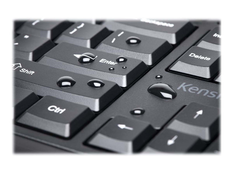 Kensington Pro Fit Desktop Set - Tastatur & Maus Set - Deutsch - Schwarz