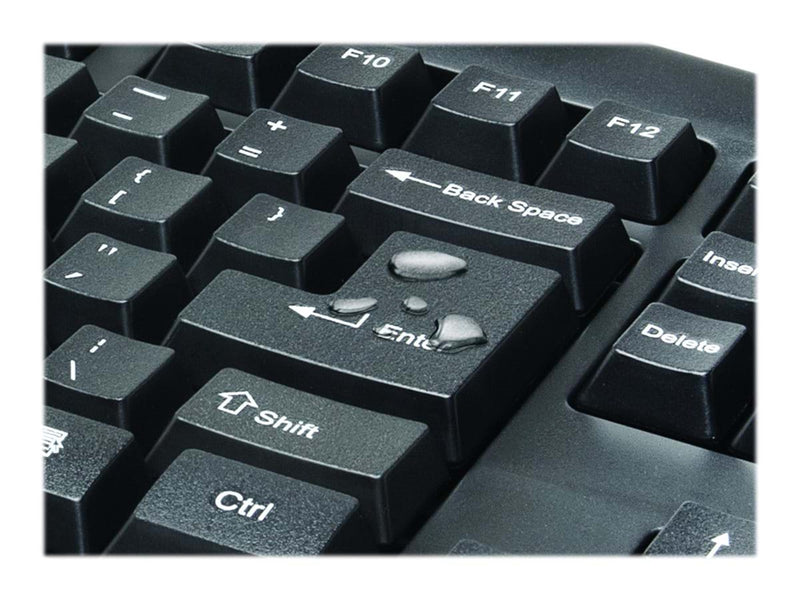 Kensington Pro Fit Desktop Set - Tastatur & Maus Set - Deutsch - Schwarz