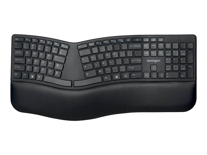 Kensington Pro Fit Ergo Wireless Keyboard - Tastatur - Deutsch - Schwarz