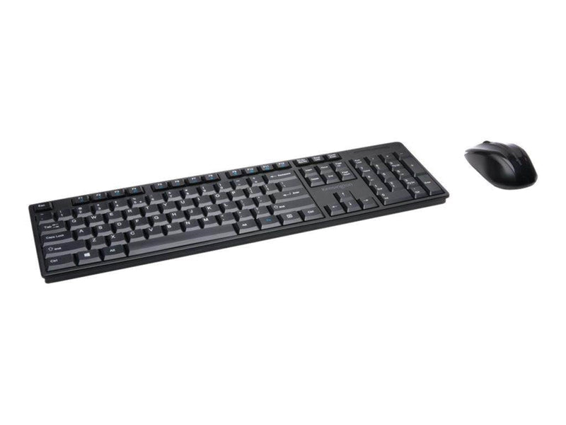 Kensington Pro Fit Low-Profile Desktop Set - Tastatur & Maus Set - Französisch - Schwarz