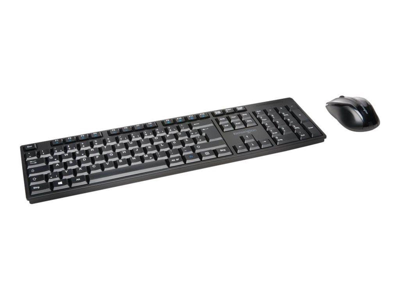 Kensington Pro Fit Low-Profile Desktop Set - Tastatur & Maus Set - Französisch - Schwarz