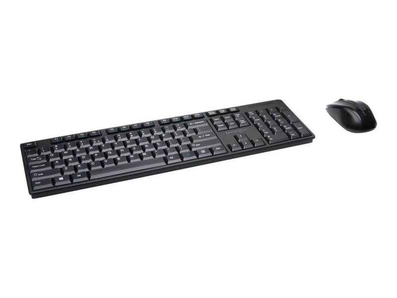Kensington Pro Fit Low-Profile Desktop Set - Tastatur & Maus Set - Französisch - Schwarz