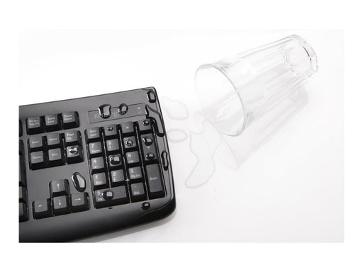 Kensington Pro Fit Low-Profile Desktop Set - Tastatur & Maus Set - Französisch - Schwarz