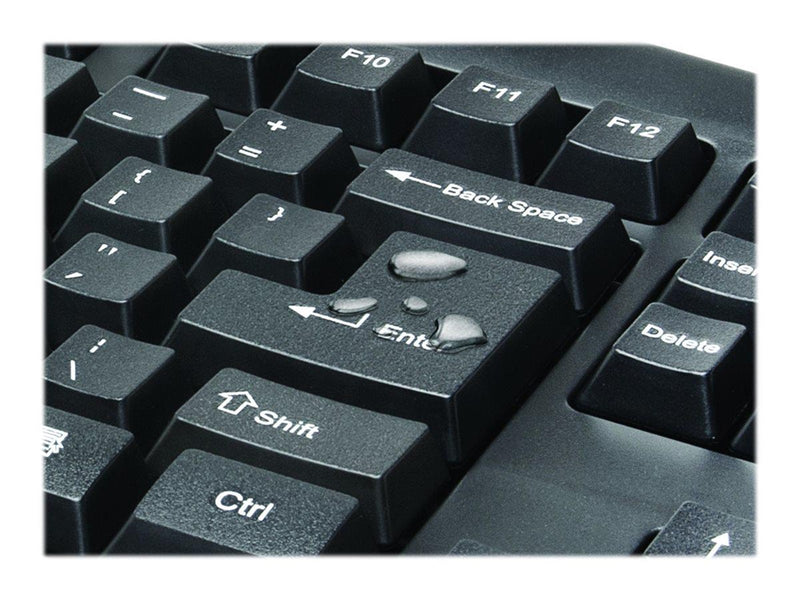 Kensington Pro Fit Low-Profile Desktop Set - Tastatur & Maus Set - Französisch - Schwarz