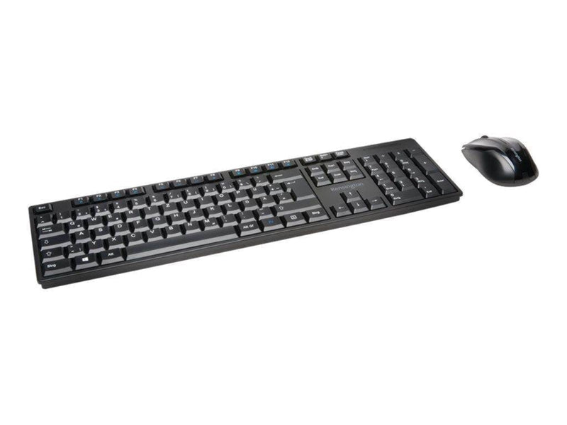 Kensington Pro Fit Low-Profile Desktop Set - Tastatur & Maus Set - Französisch - Schwarz