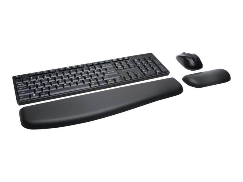 Kensington Pro Fit Low-Profile Desktop Set - Tastatur & Maus Set - Französisch - Schwarz