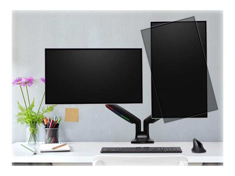 Kensington SmartFit® One-Touch Dual Monitorarm -  Schwarz