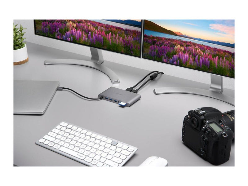 Kensington UH1440P USB-C 5Gbps Dual Video Driverless Mobile Dock – 85W Pass-Through Power – DP/HDMI/VGA