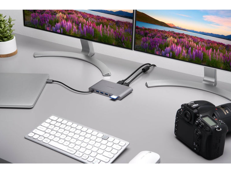 Kensington UH1440P USB-C 5Gbps Dual Video Driverless Mobile Dock – 85W Pass-Through Power – DP/HDMI/VGA