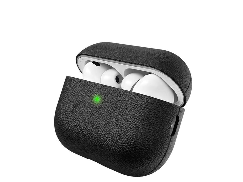 KeyBudz Artisan Series Leather Case for AirPods Pro 3 - Black