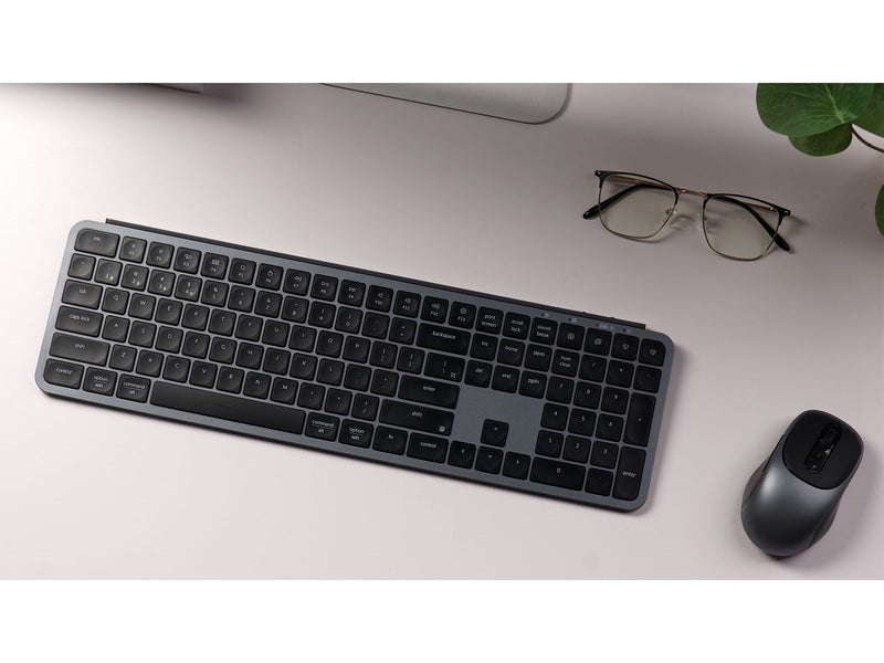 Keychron B6 Pro & BM24 Keyboard & Mouse Wireless Combo - Tastatur & Maus Set - Full-Size - Nordic ISO - Grau