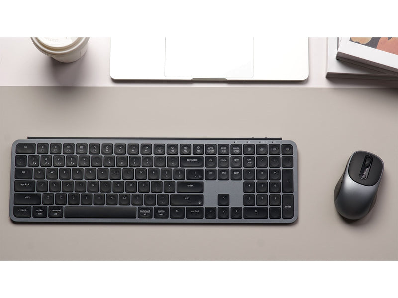 Keychron B6 Pro & BM24 Keyboard & Mouse Wireless Combo - Tastatur & Maus Set - Full-Size - Nordic ISO - Grau