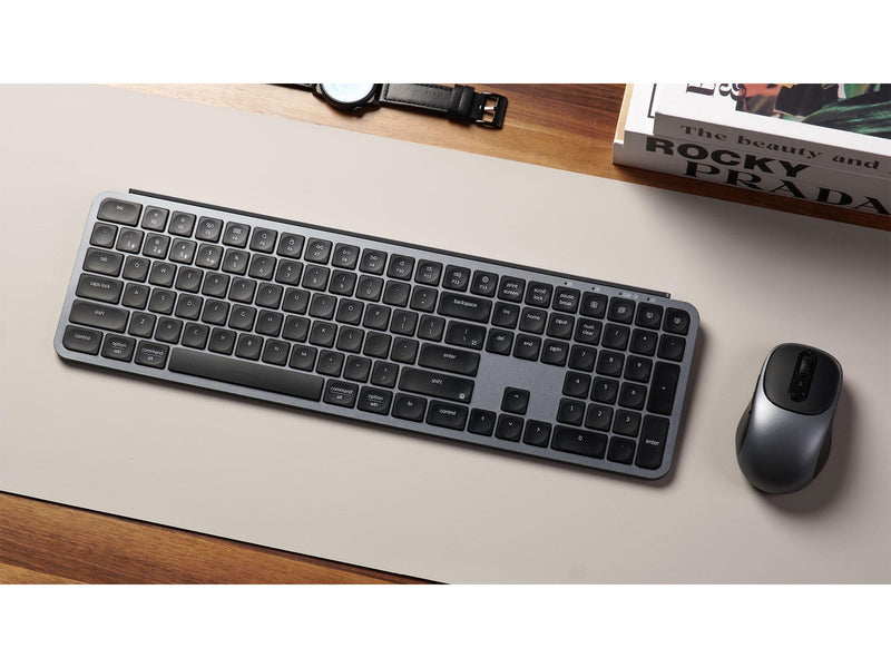 Keychron B6 Pro & BM24 Keyboard & Mouse Wireless Combo - Tastatur & Maus Set - Full-Size - Nordic ISO - Grau