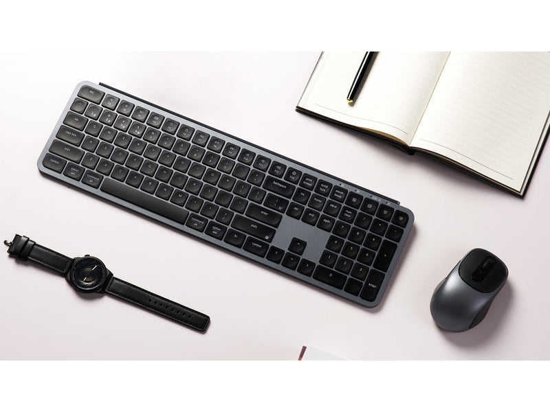 Keychron B6 Pro & BM24 Keyboard & Mouse Wireless Combo - Tastatur & Maus Set - Full-Size - Nordic ISO - Grau