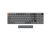 Keychron K17 MAX Wireless Tri-Mode Hot Swap QMK/VIA Gateron Low Profile Red - Gaming Tastatur - 96% - Nordic ISO - Schwarz