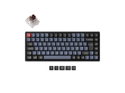 Keychron K2 Pro QMK/VIA Wireless RGB Hot Swap K Pro Brown - Gaming Tastatur (TKL) - 75% (compact TKL - Alice) - Nordic ISO - Schwarz