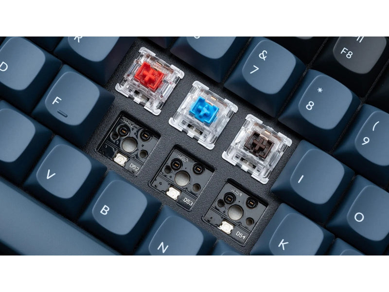 Keychron K2 Pro QMK/VIA Wireless RGB Hot Swap K Pro Red - Gaming Tastatur (TKL) - 75% - Nordic ISO - Schwarz