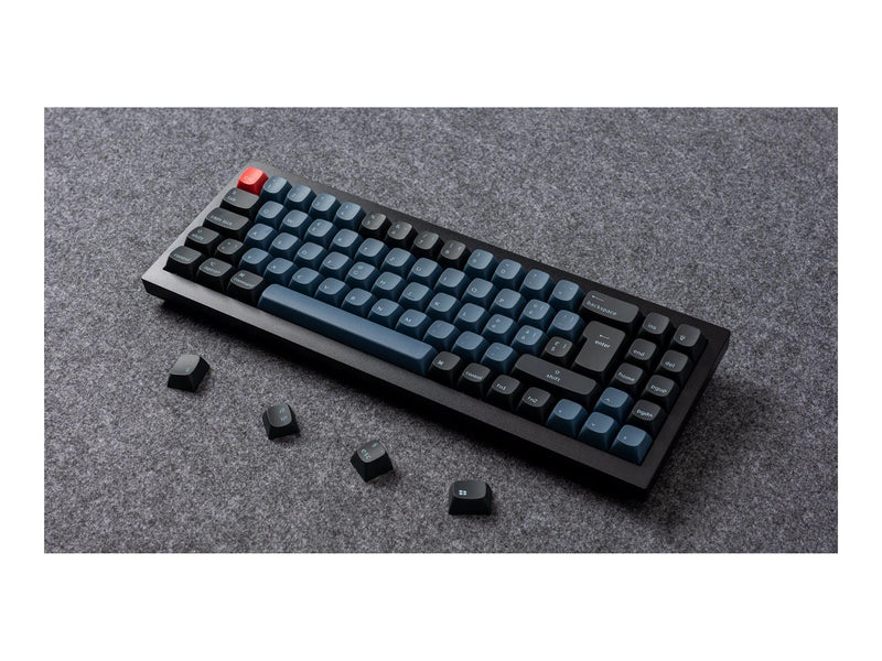 Keychron Q7 QMK Wired - Gateron G Pro Brown - Gaming Tastatur (TKL) - 70% - Nordic ISO - Schwarz
