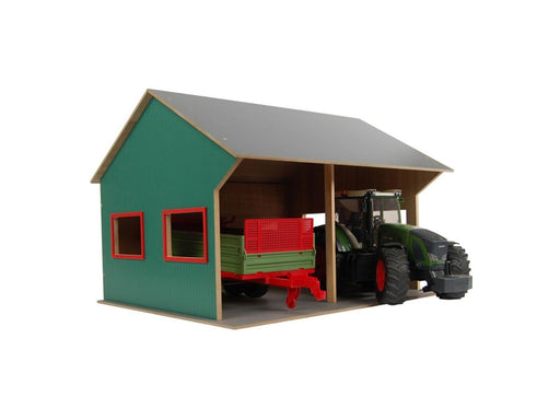 Kids Globe - Agricultural Shed for 2 Vehicles 1:16